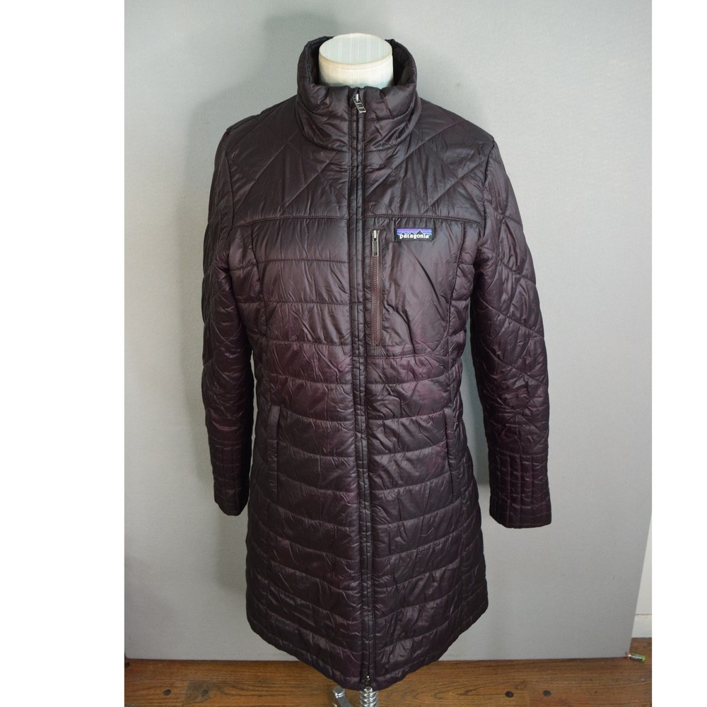 Patagonia Radalie Parka Medium Deep Plum Quilted Insulated Jacket Women 27895